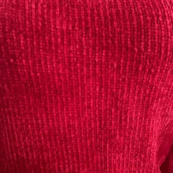 Designers Originals Studio Chenille Long Sleeve Sweater Fringe Collar Size Small - Picture 7 of 7